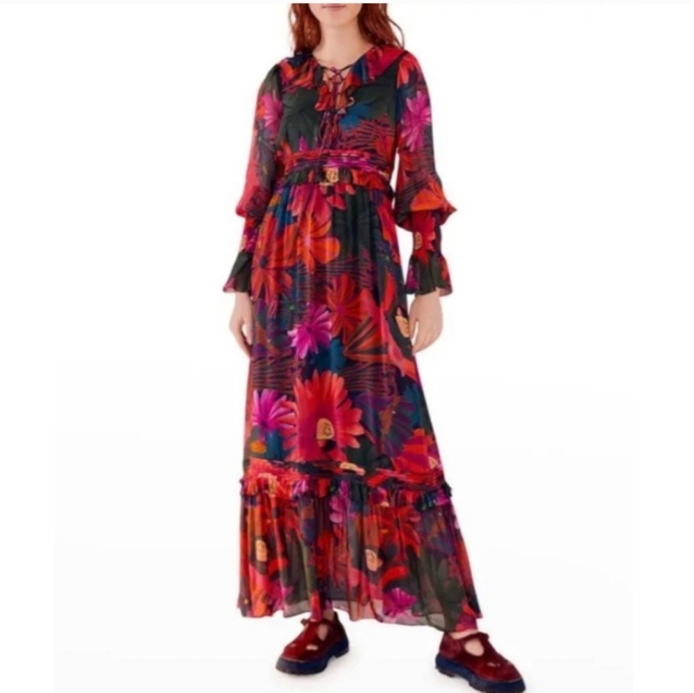 NWT FARM RIO MAXI DRESS FLORAL